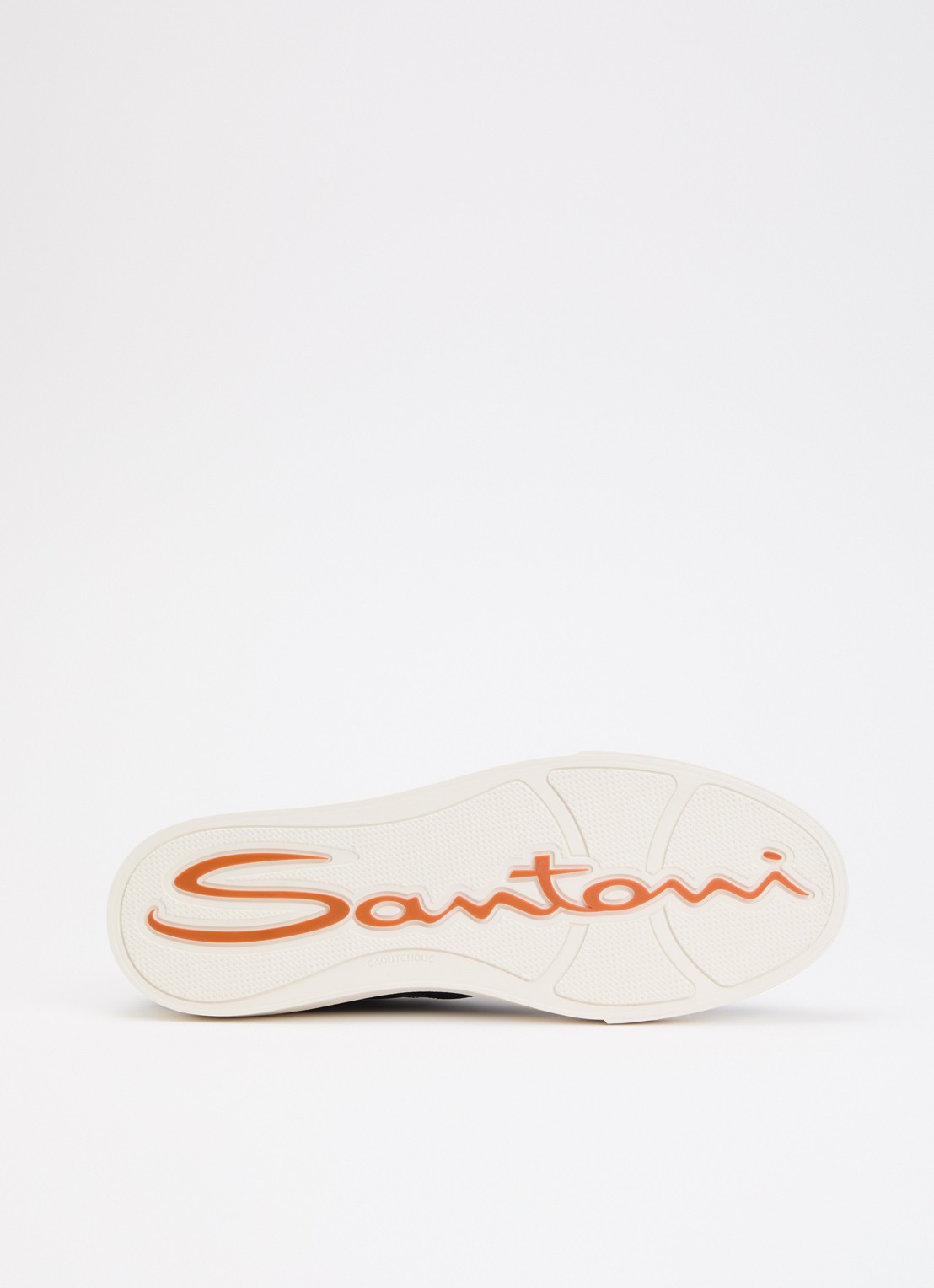 Santoni DBS32 sneaker van leer - detail 3 donkerblauw