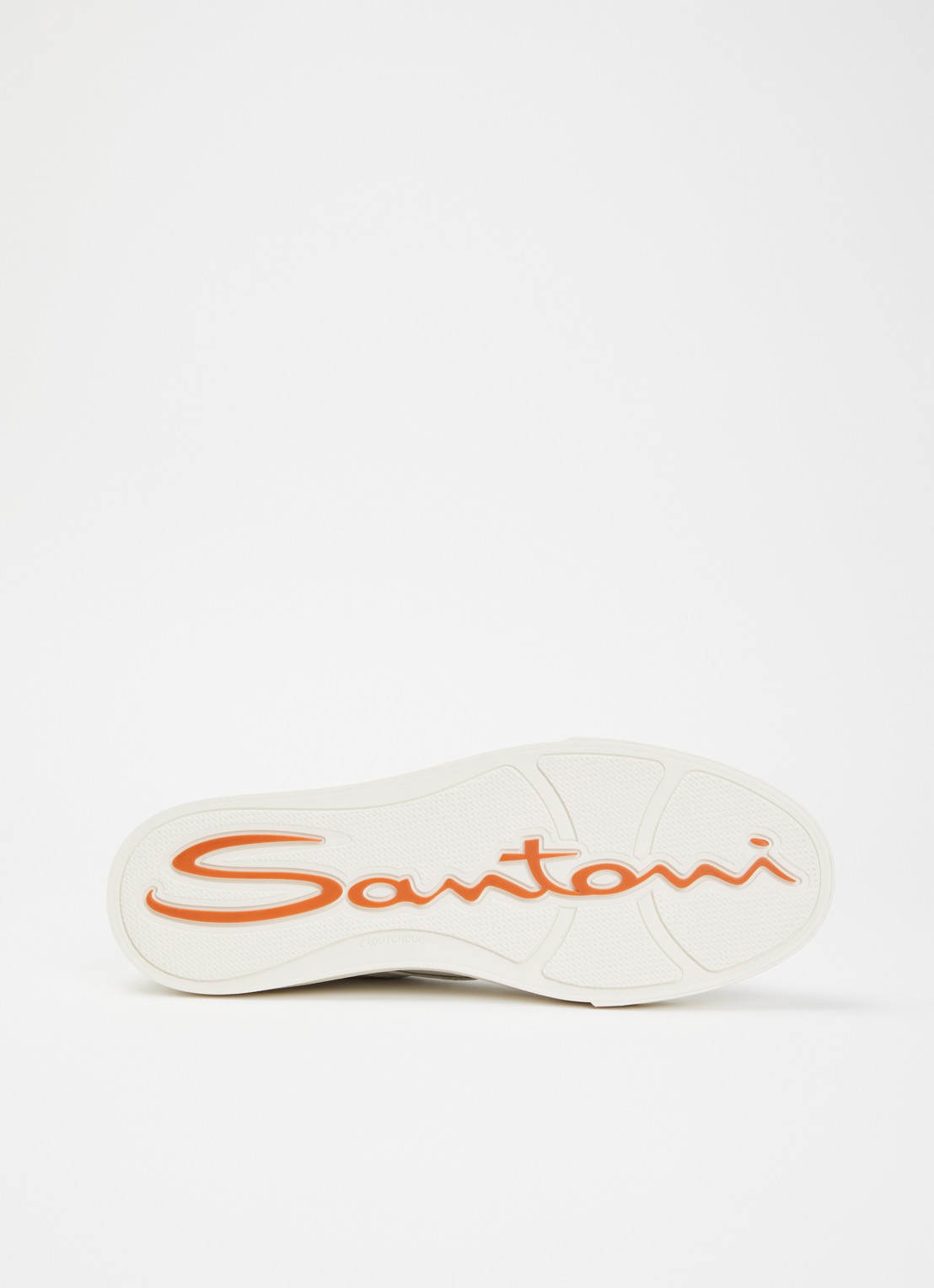 Santoni DBS32 sneaker van leer - detail 4 wit