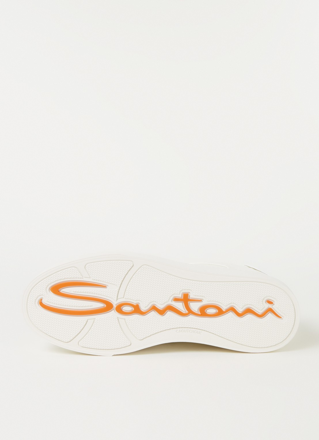 Santoni Gloria sneaker van leer  - detail 6 wit