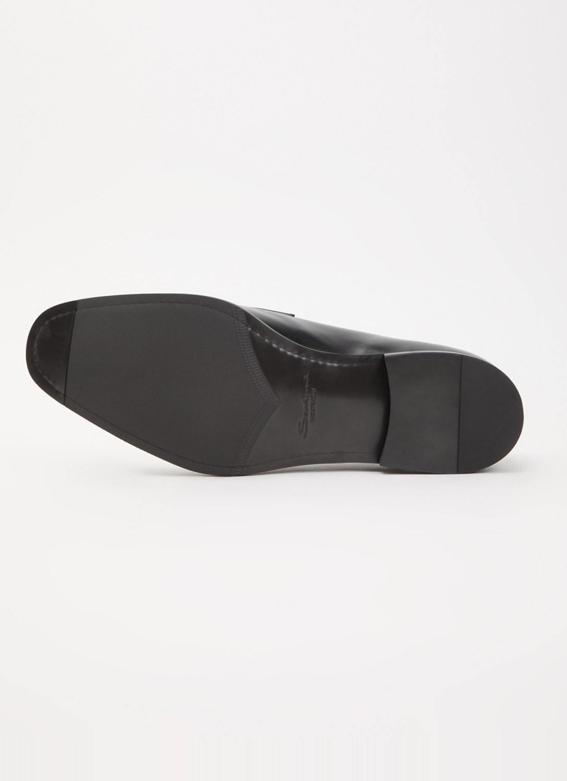 Santoni Gregor loafer van leer - detail 3 zwart
