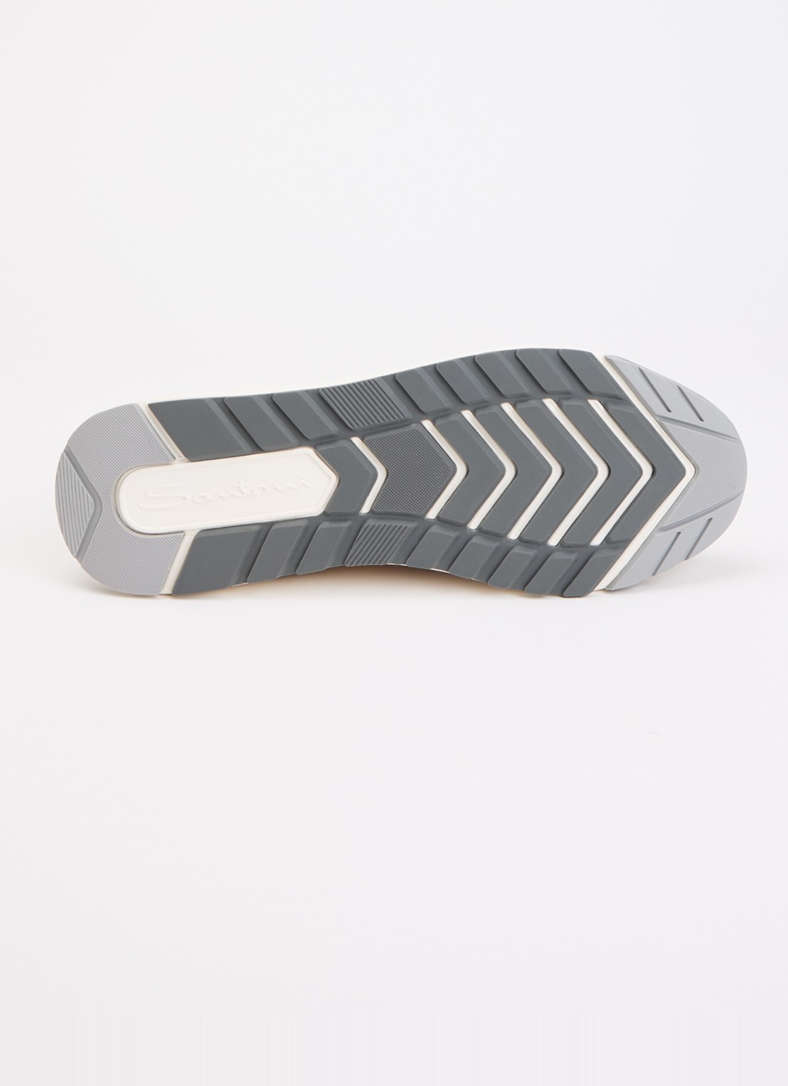 Santoni Innova-NEX sneaker van leer - detail 5 lichtbruin