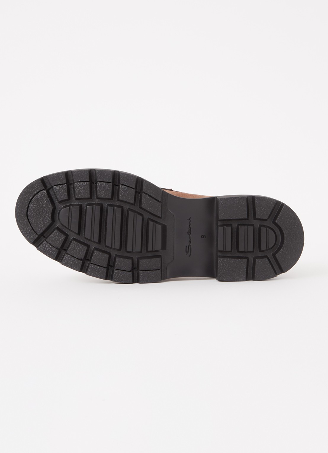 Santoni Loafer van suéde  - detail 7 bruin