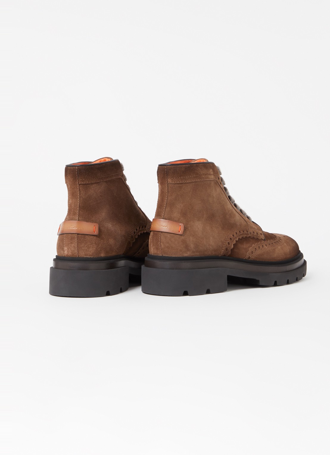 Santoni Milano veterboot van leer  - detail 3 bruin