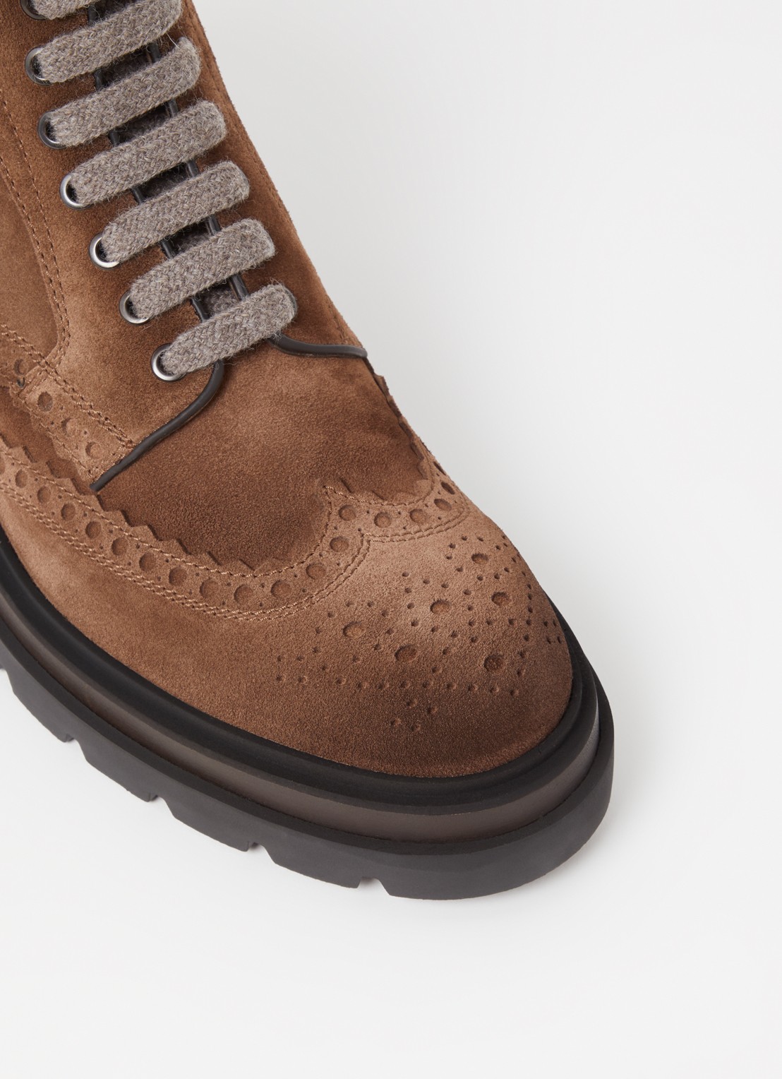 Santoni Milano veterboot van leer  - detail 4 bruin