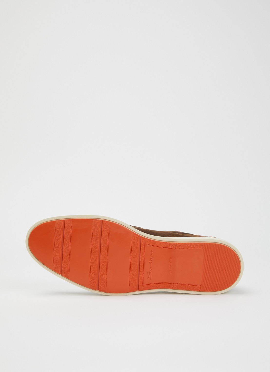 Santoni Revolve loafer van suède - detail 5 bruin
