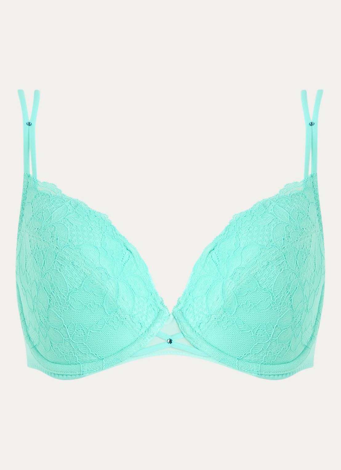 Sarda Amelia push up bh met uitneembare vulling - voorkant zeegroen