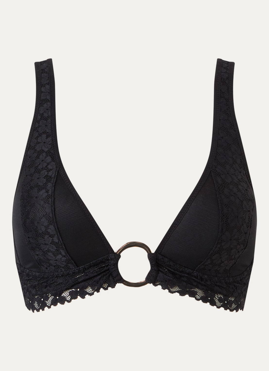 Sarda Ariarne voorgevormde bralette met kant - voorkant zwart
