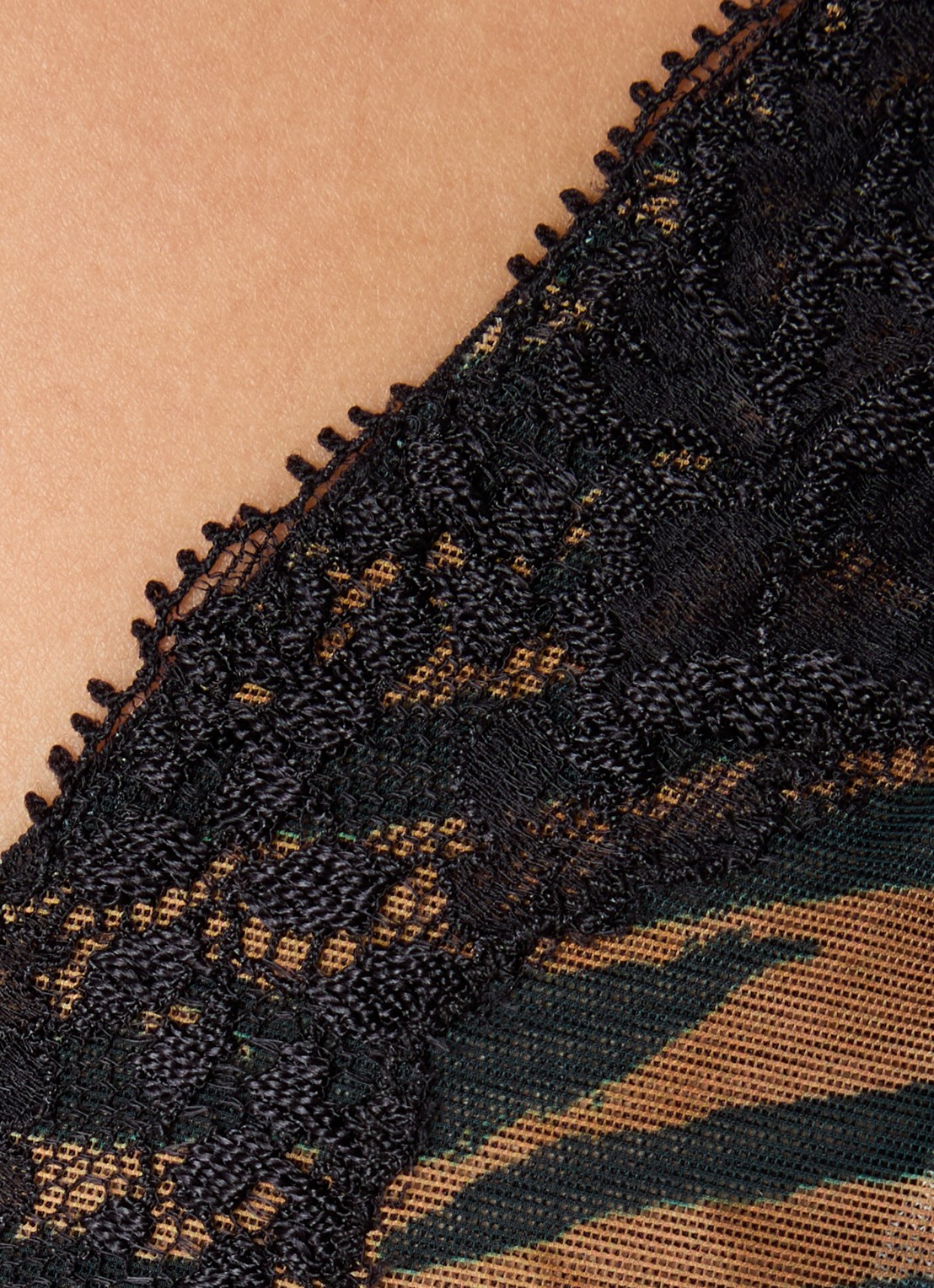 Sarda Bremer bralette van mesh - detail 5 bruin