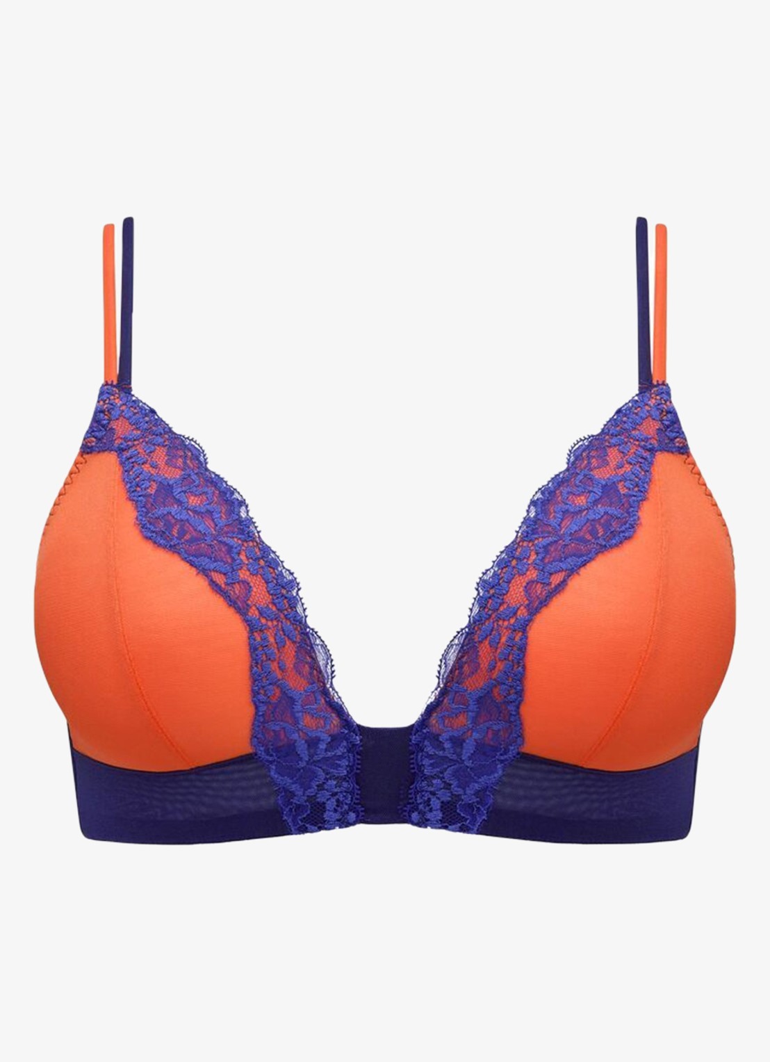 Sarda Bremer bralette van mesh - voorkant orange