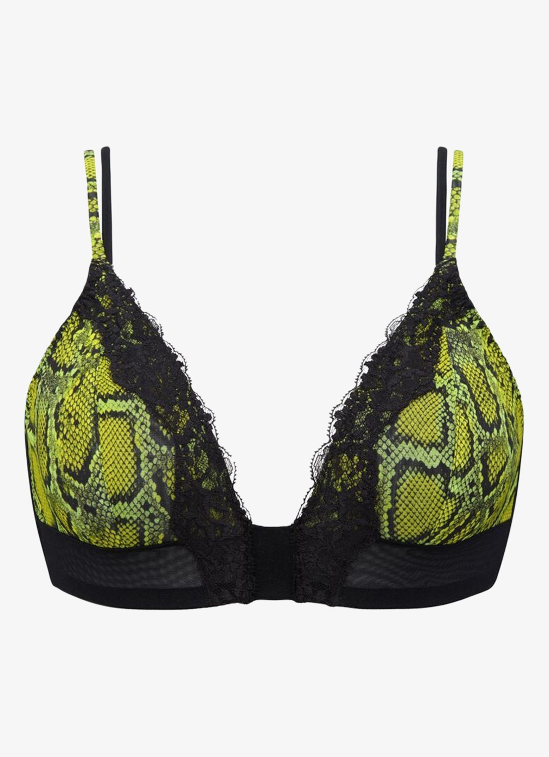 Sarda Bremer bralette van mesh - voorkant groen