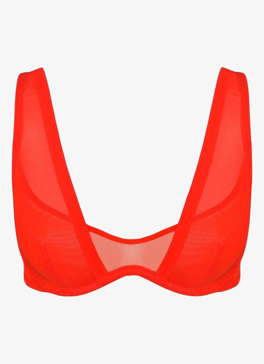 Sarda Chalmers beugel bh van mesh - voorkant rood