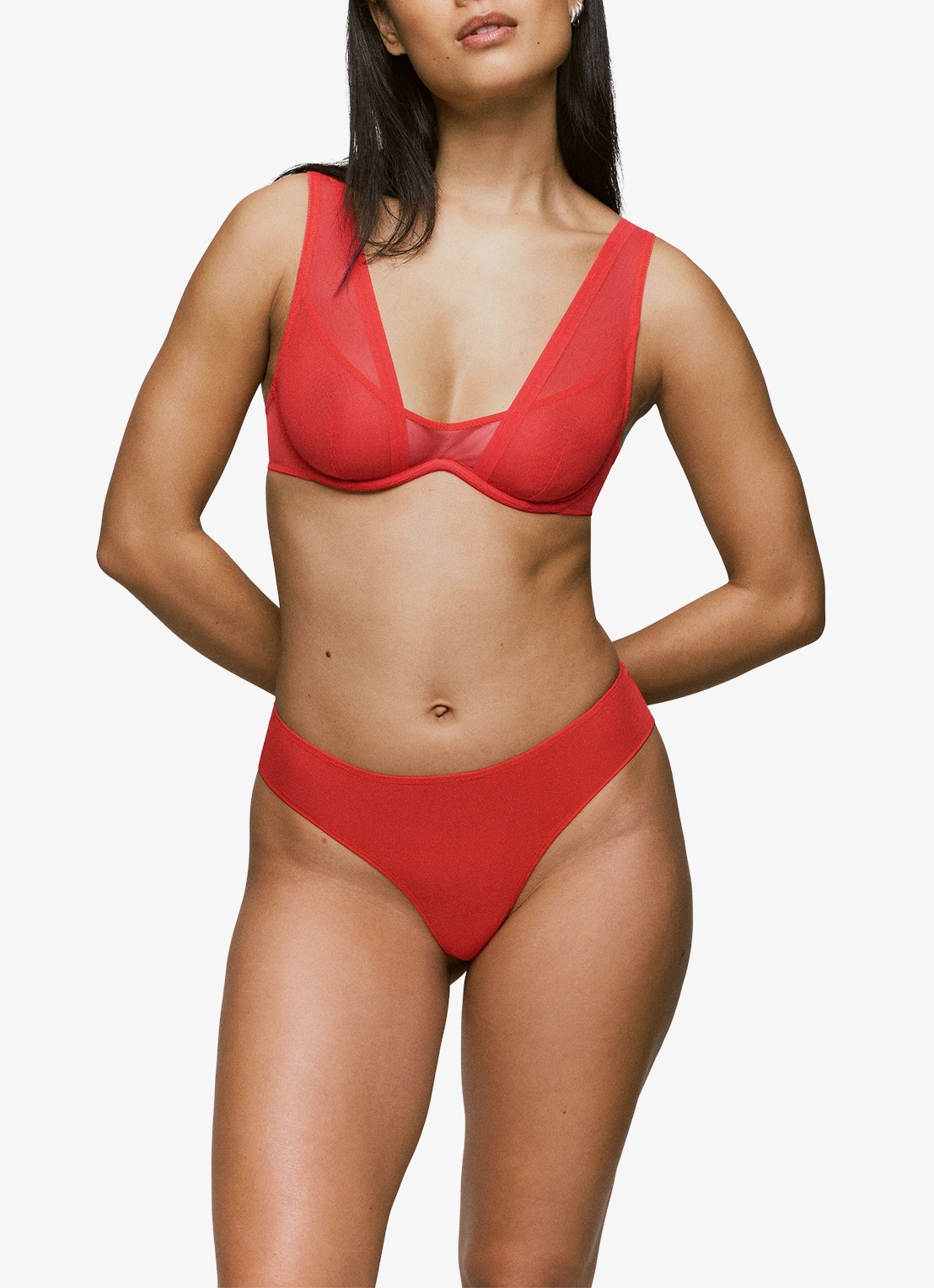 Sarda Chalmers tanga van mesh - voorkant 4 rood