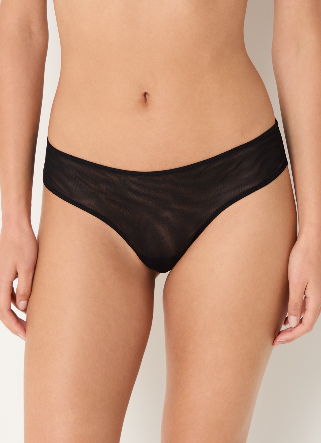 Sarda Chalmers tanga van mesh - detail 4 zwart