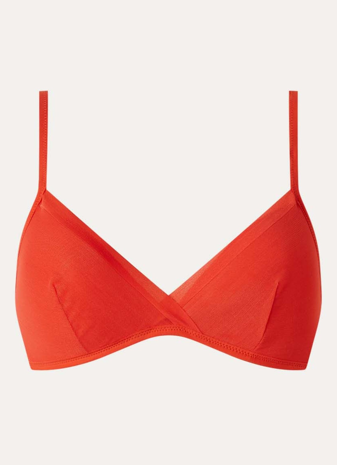 Sarda Chalmers voorgevormde bh met mesh overlay - voorkant 3 rood