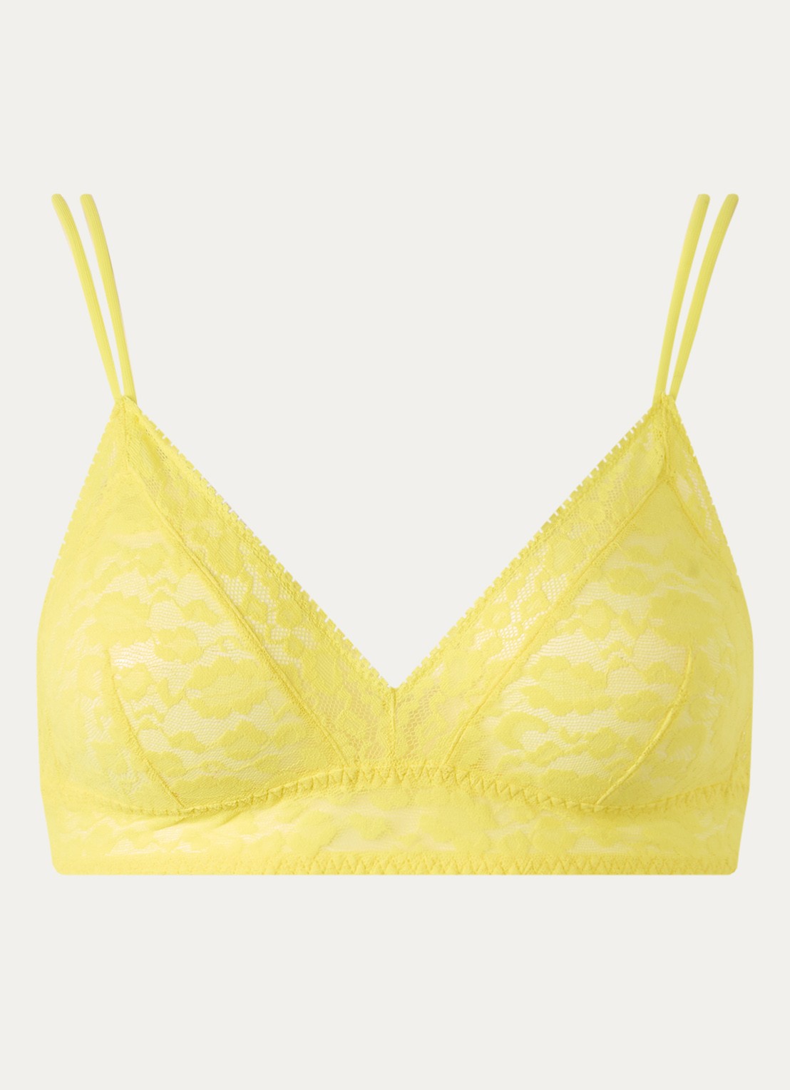 Sarda Cid bralette van kant  - voorkant 2 geel