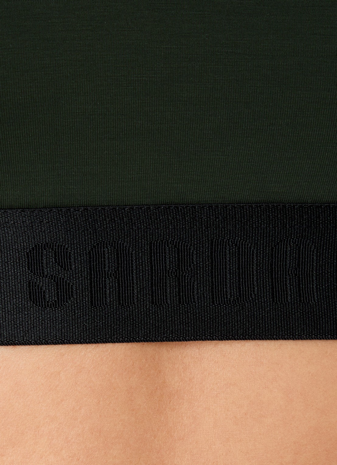 Sarda Eliza bralette met logoband - detail 2 legergroen
