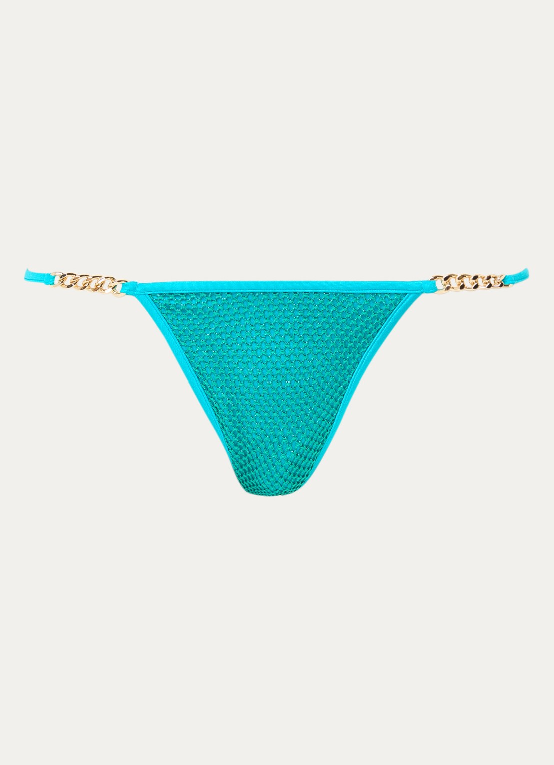 Sarda Janja brazilian bikinislip met lurex - voorkant turquoise