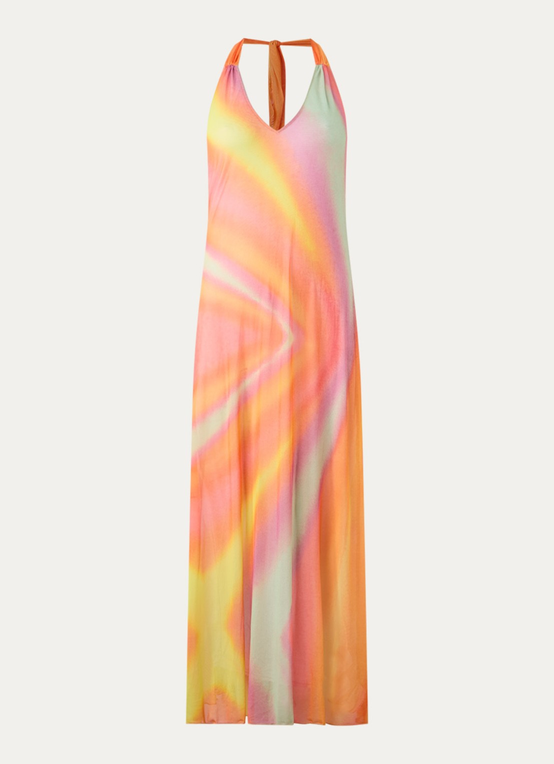 Sarda Kim maxi strandjurk van mesh - voorkant orange