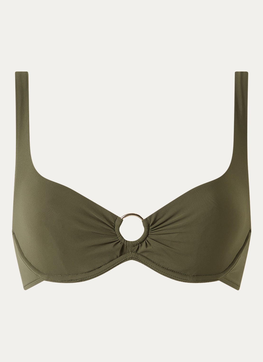 Sarda Lita bikinitop met beugel - voorkant bronsgroen
