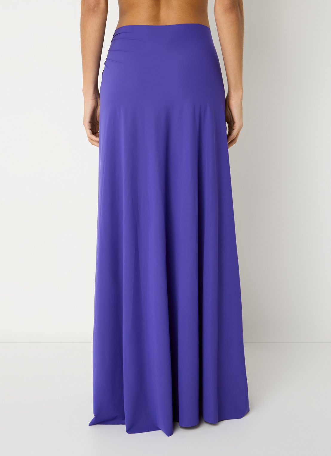 Sarda Lita maxi strandrok met cut-out detail - achterkant 4 paars