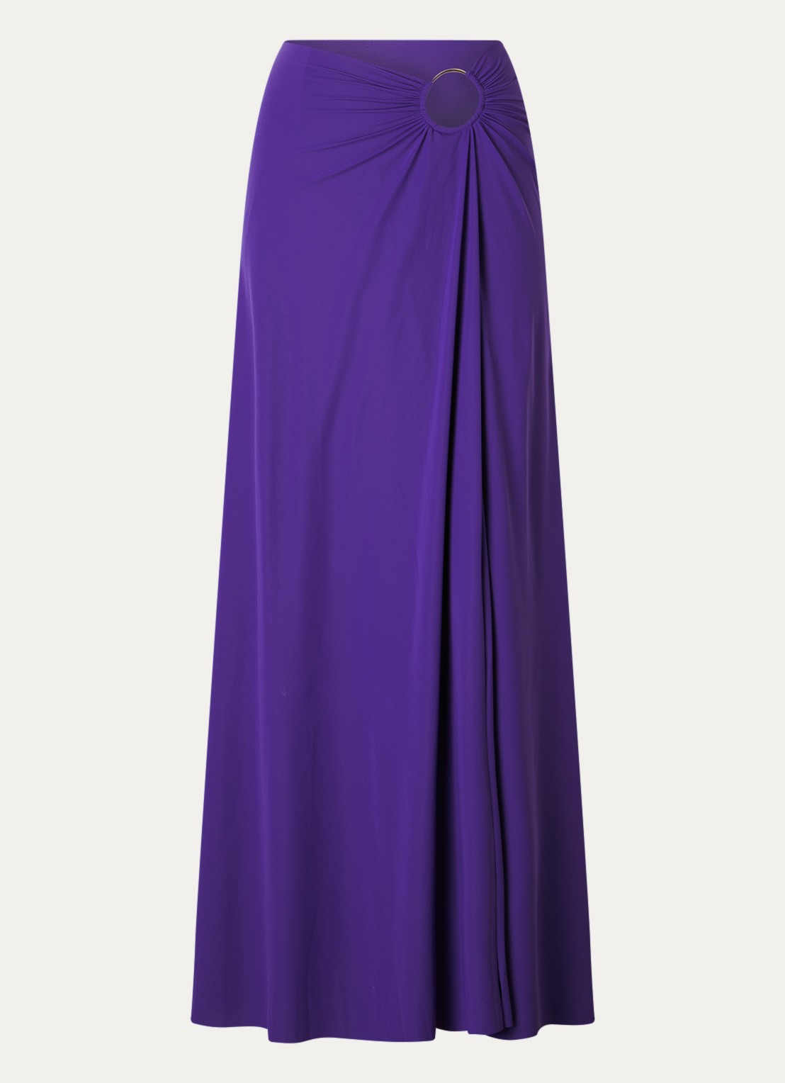 Sarda Lita maxi strandrok met cut-out detail - voorkant paars