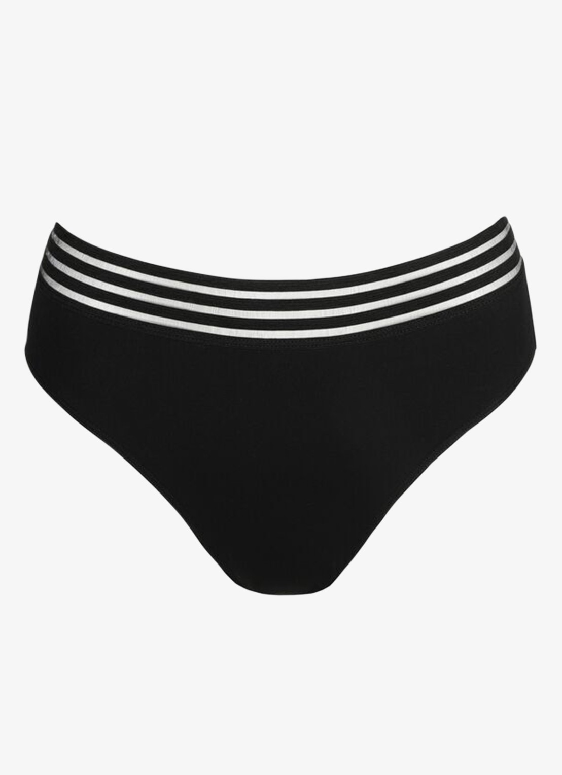 Sarda Miss bikinislip met mesh - voorkant zwart