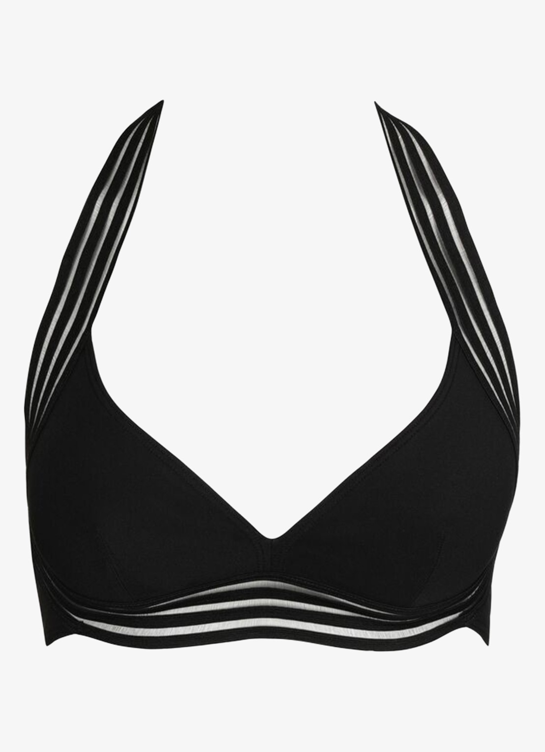 Sarda Miss halter bikinitop - voorkant zwart