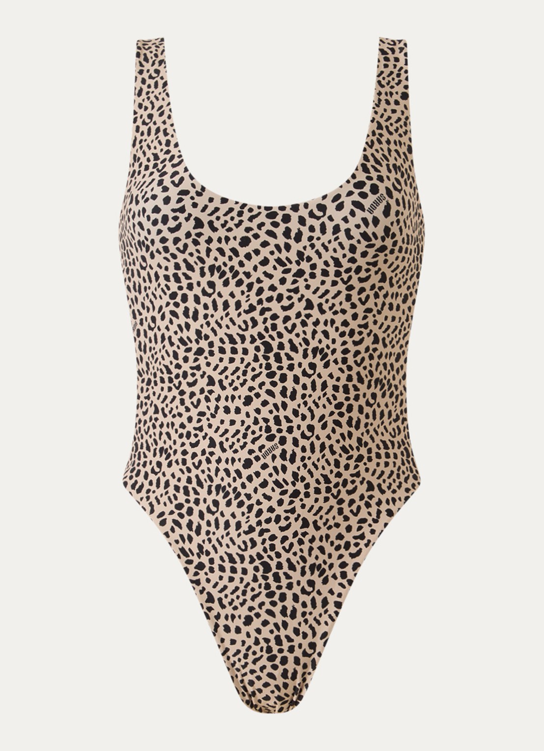 Sarda Pryce badpak met panterprint - voorkant beige
