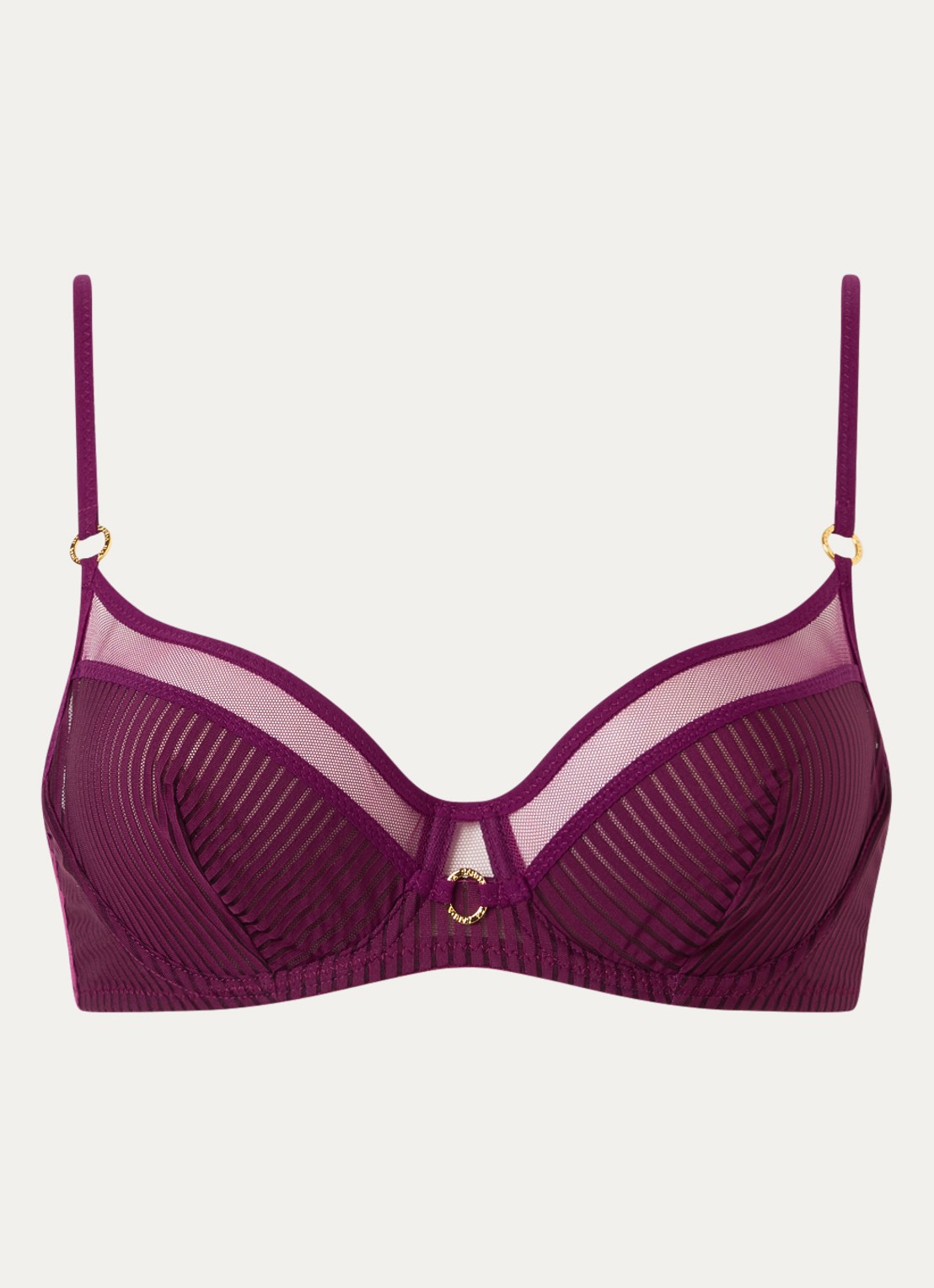 Sarda Radia beugel bh van mesh - voorkant paars