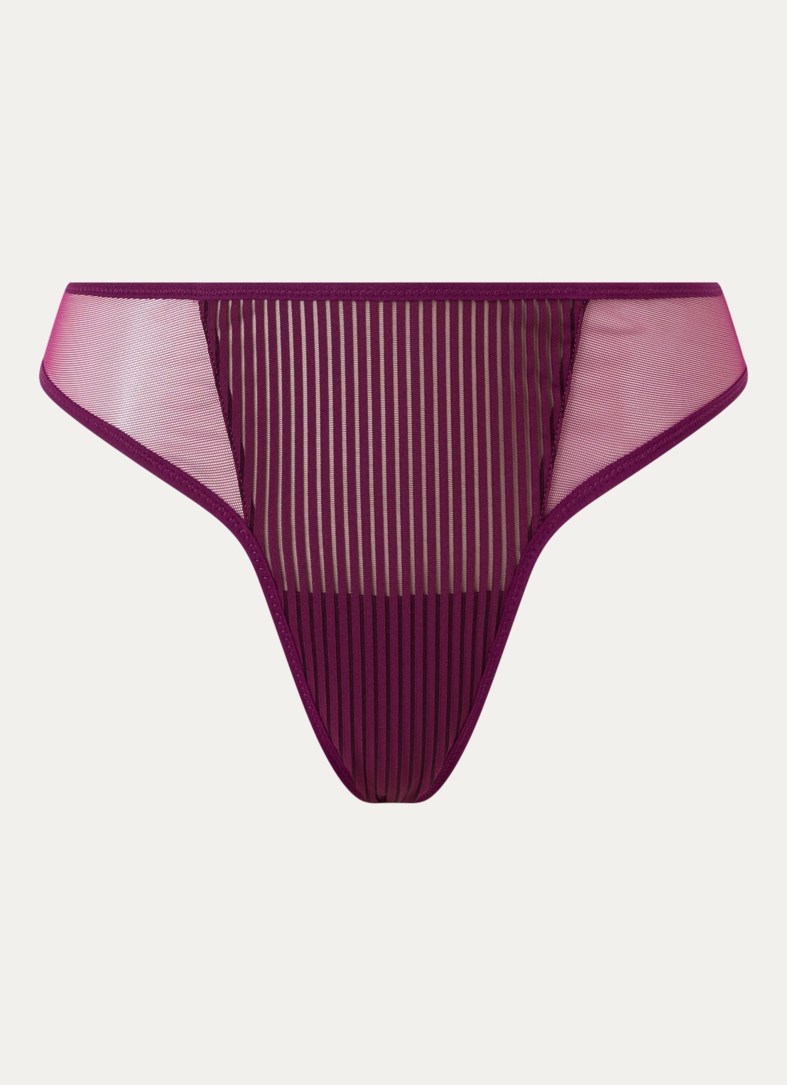 Sarda Radia string van mesh - voorkant paars