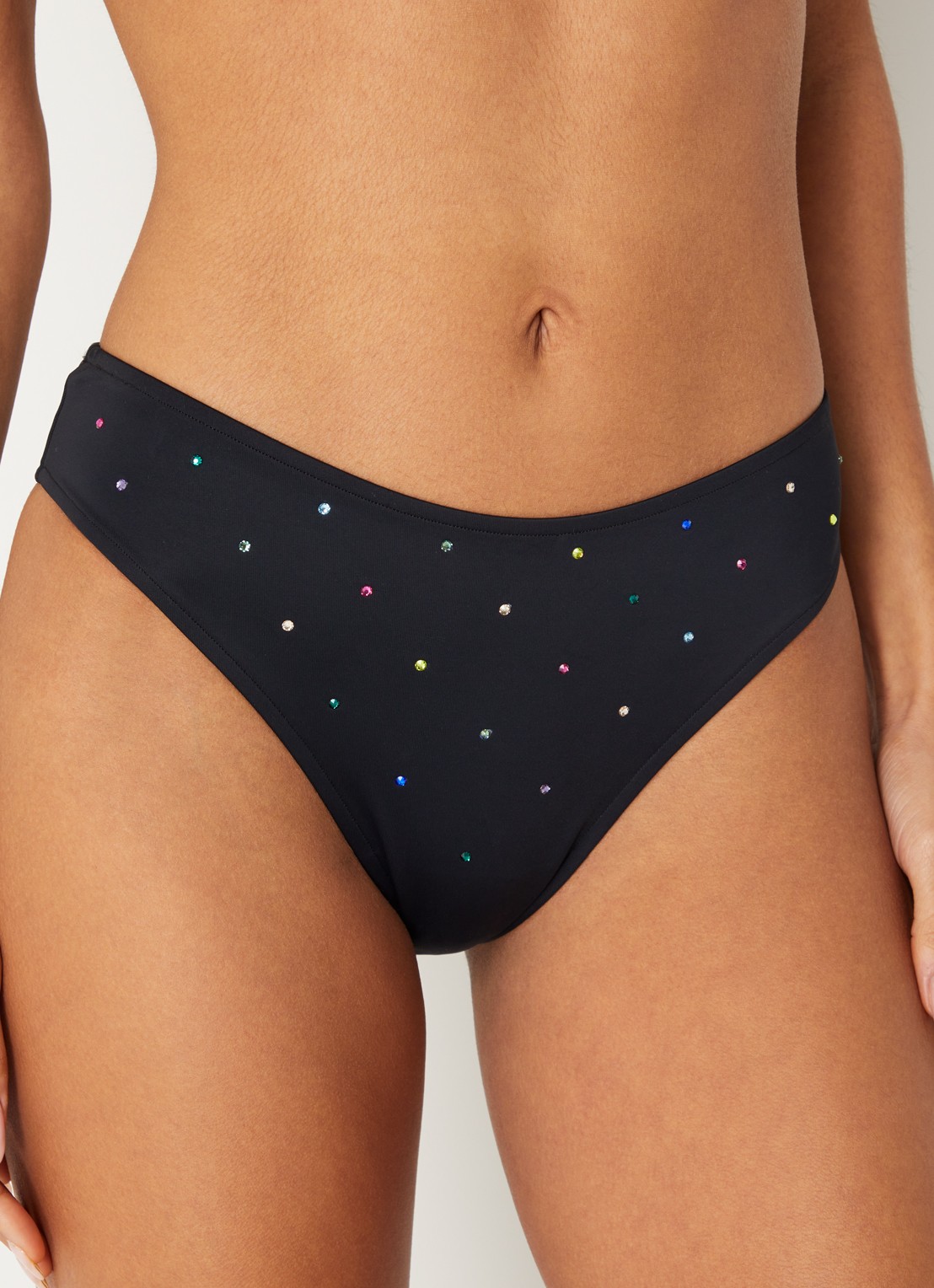 Sarda Rojas bikinislip met strass - detail 3 zwart