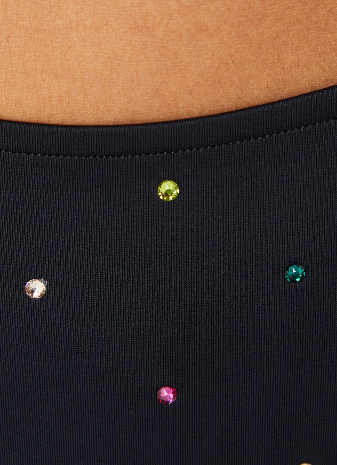 Sarda Rojas bikinislip met strass - detail 4 zwart