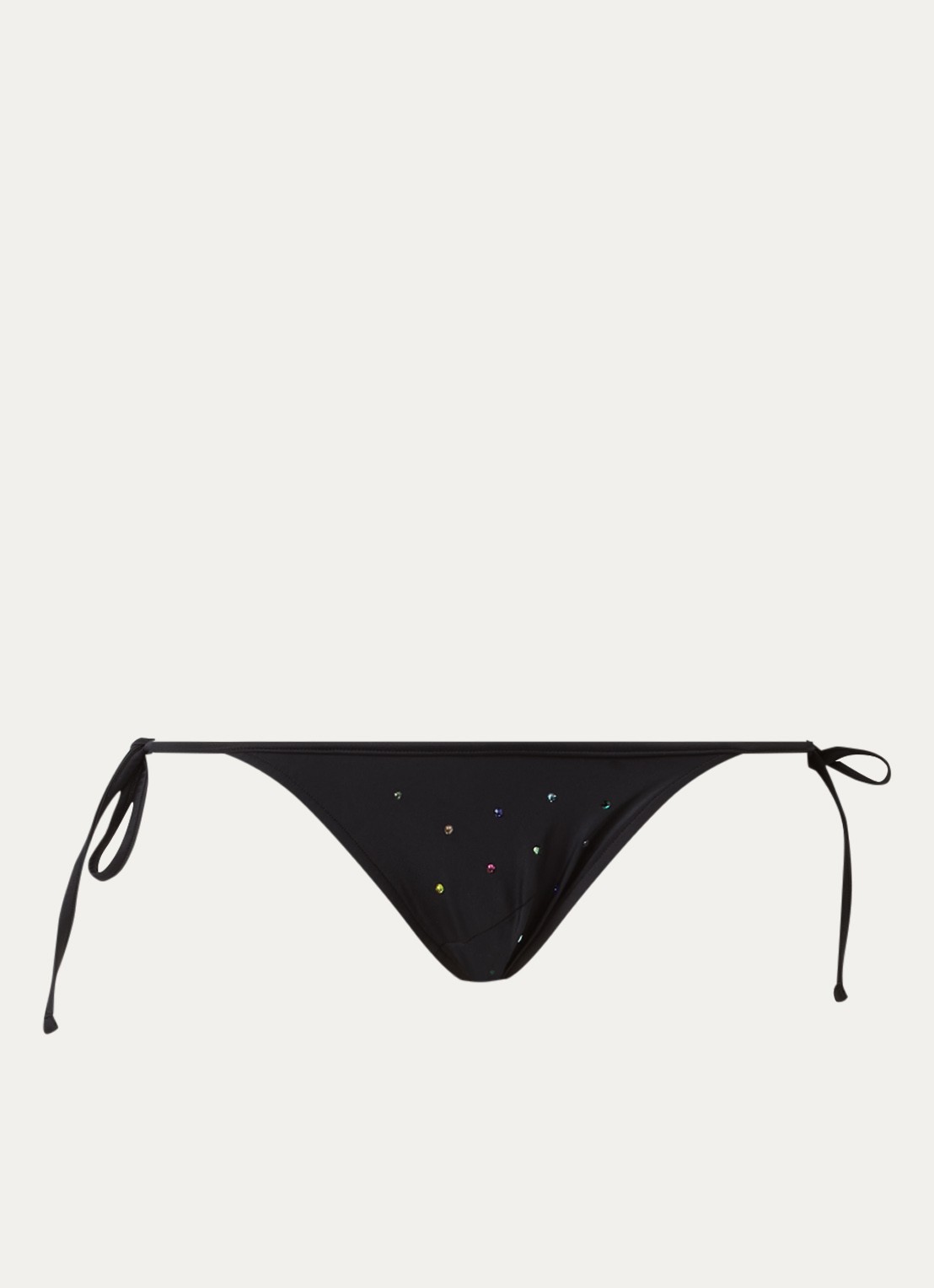 Sarda Rojas triangel bikinitop met strass - voorkant zwart