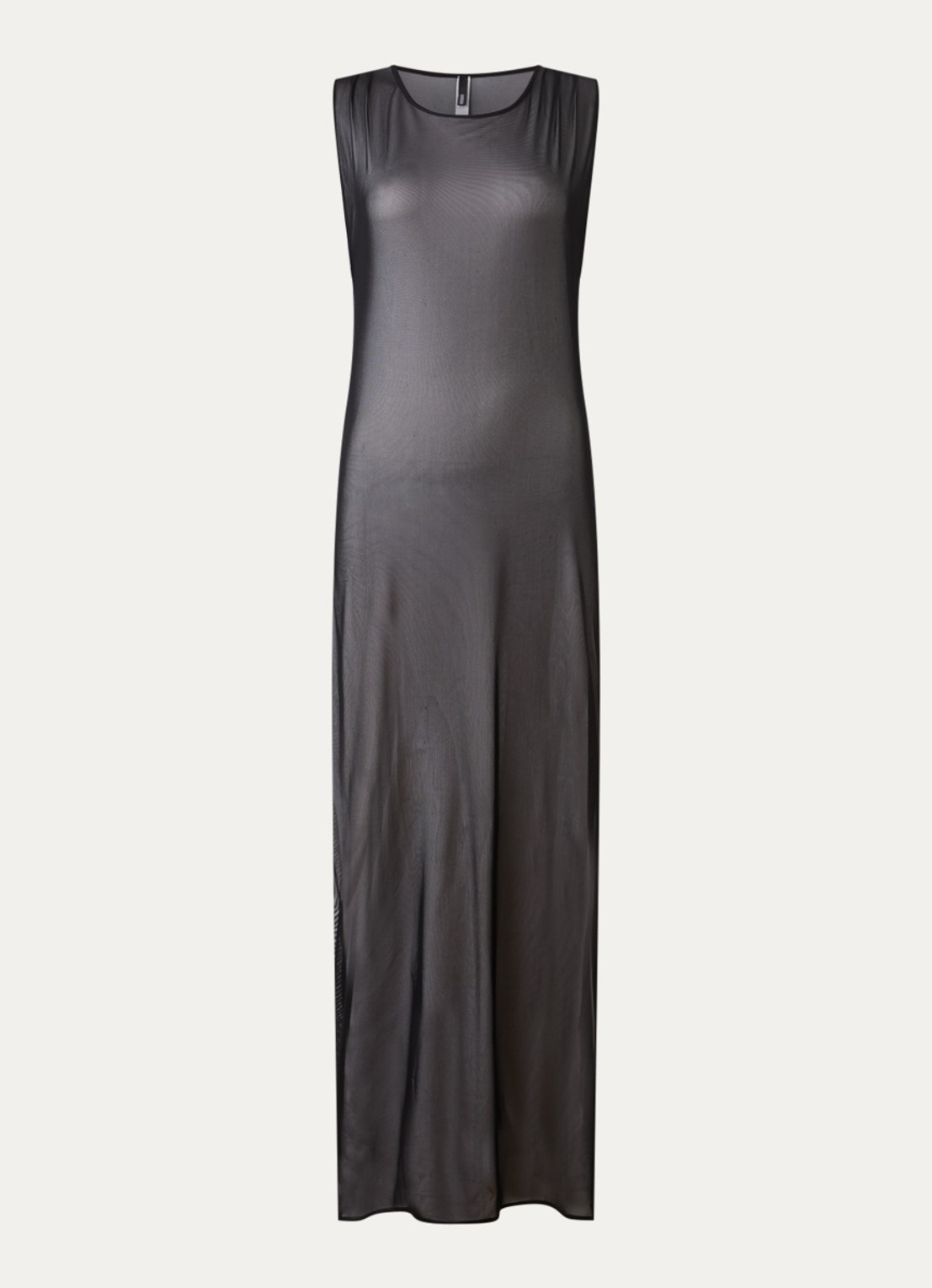 Sarda Sha maxi strandjurk van mesh - voorkant 2 zwart