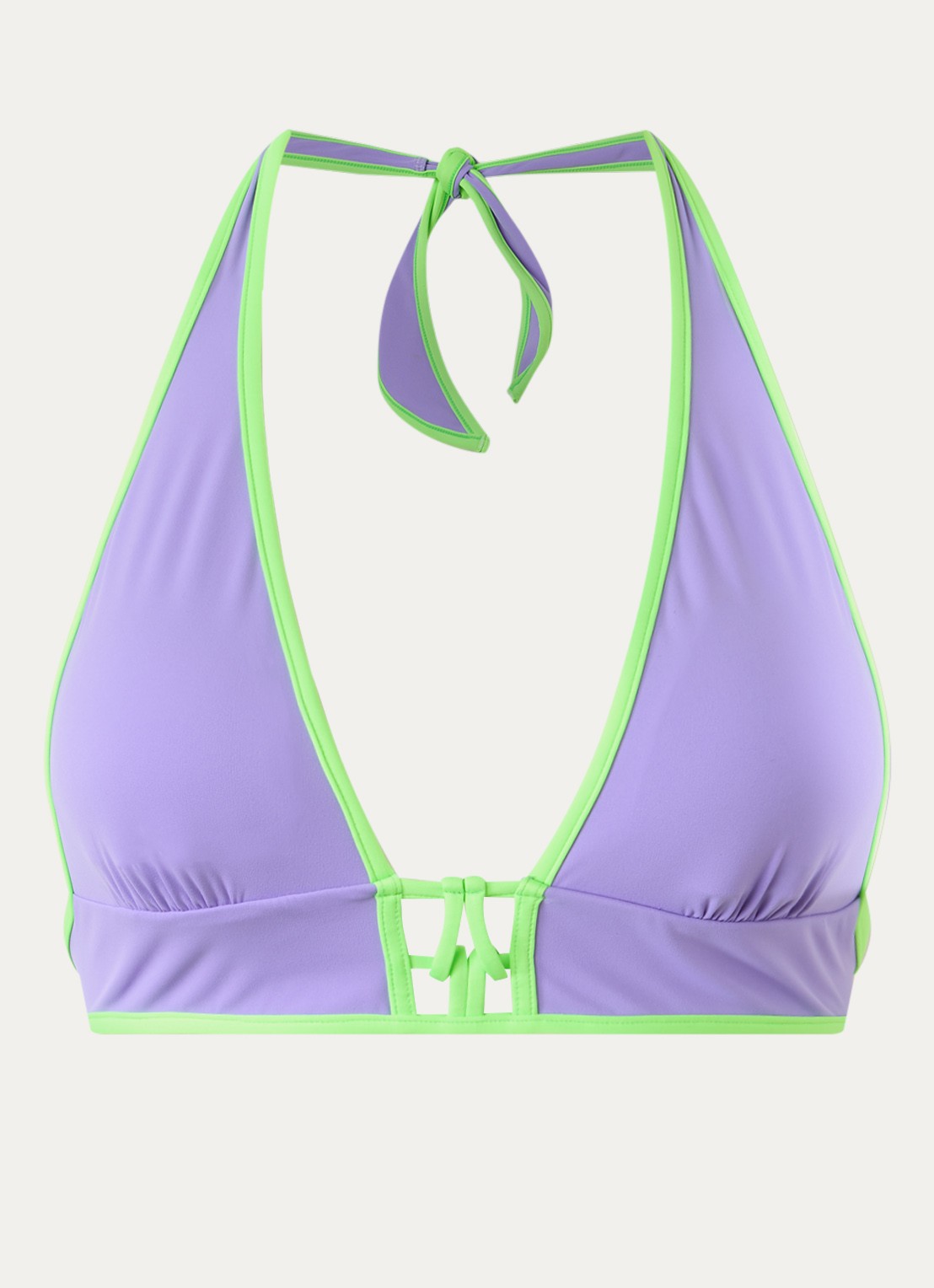 Sarda Sha voorgevormde triangel bikinitop met cut-out detail - voorkant violet