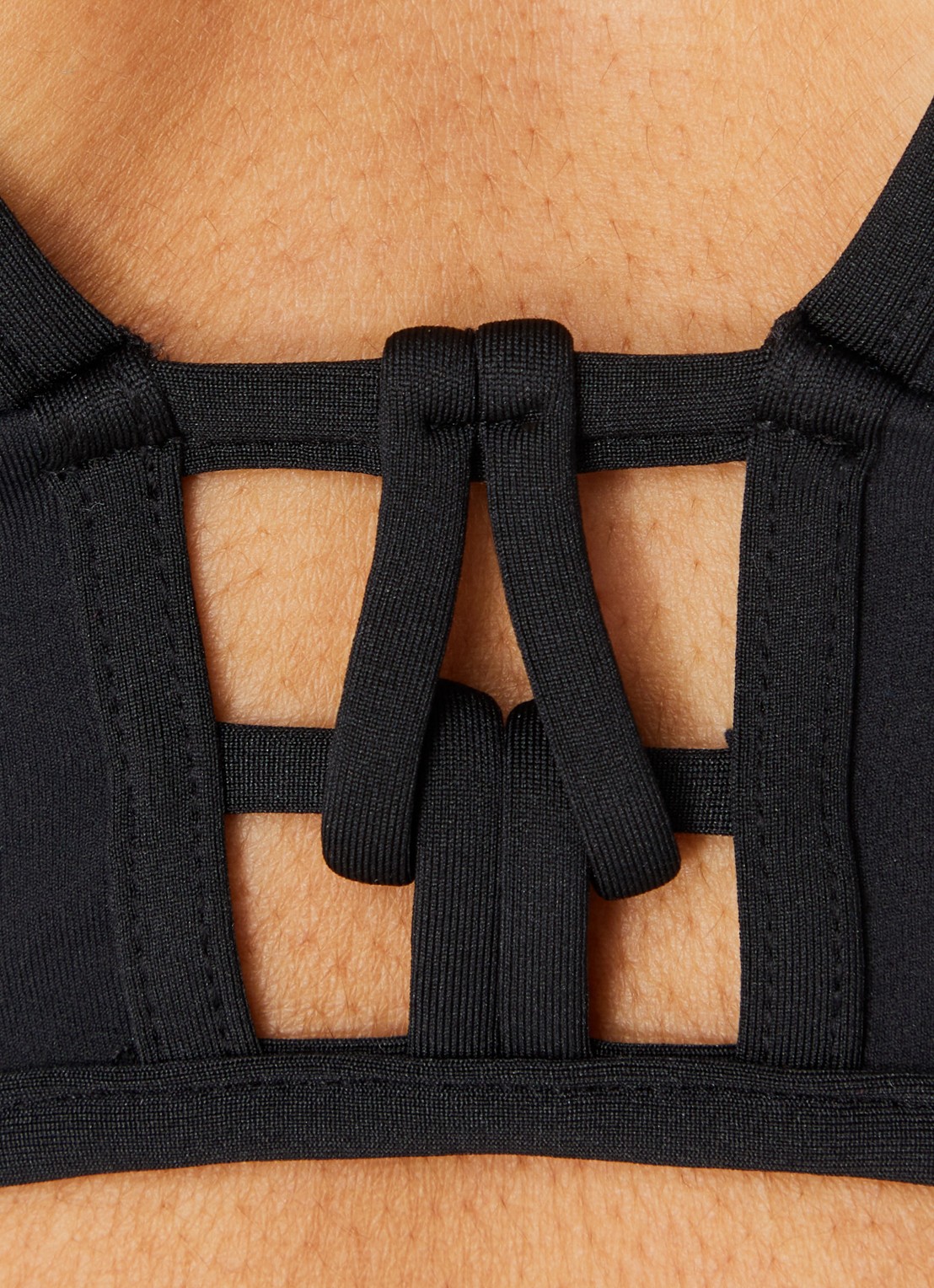Sarda Sha voorgevormde triangel bikinitop met cut-out detail - detail 5 zwart