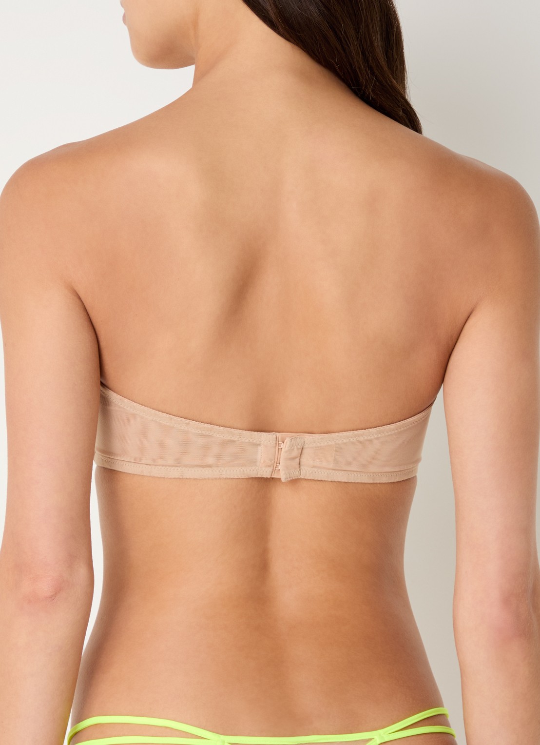 Sarda Shay strapless bh zonder mousse - achterkant 5 neongeel