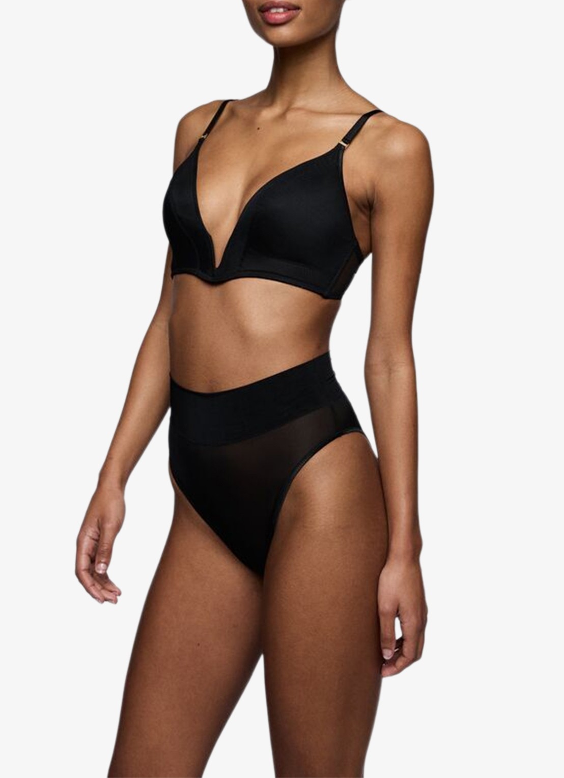Sarda Tegla high waisted slip - detail 3 zwart