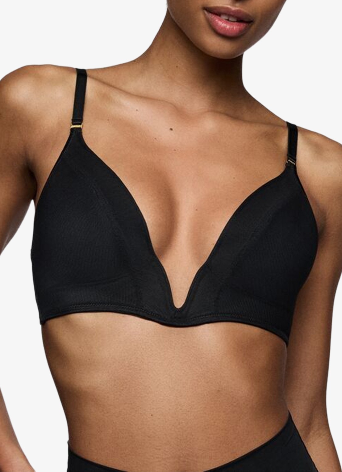 Sarda Tegla voorgevormde bralette - detail zwart