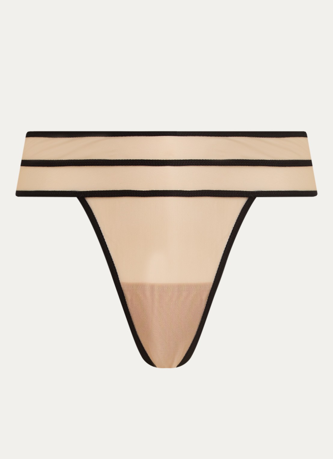 Sarda Yulimar tanga van mesh - voorkant 4 beige
