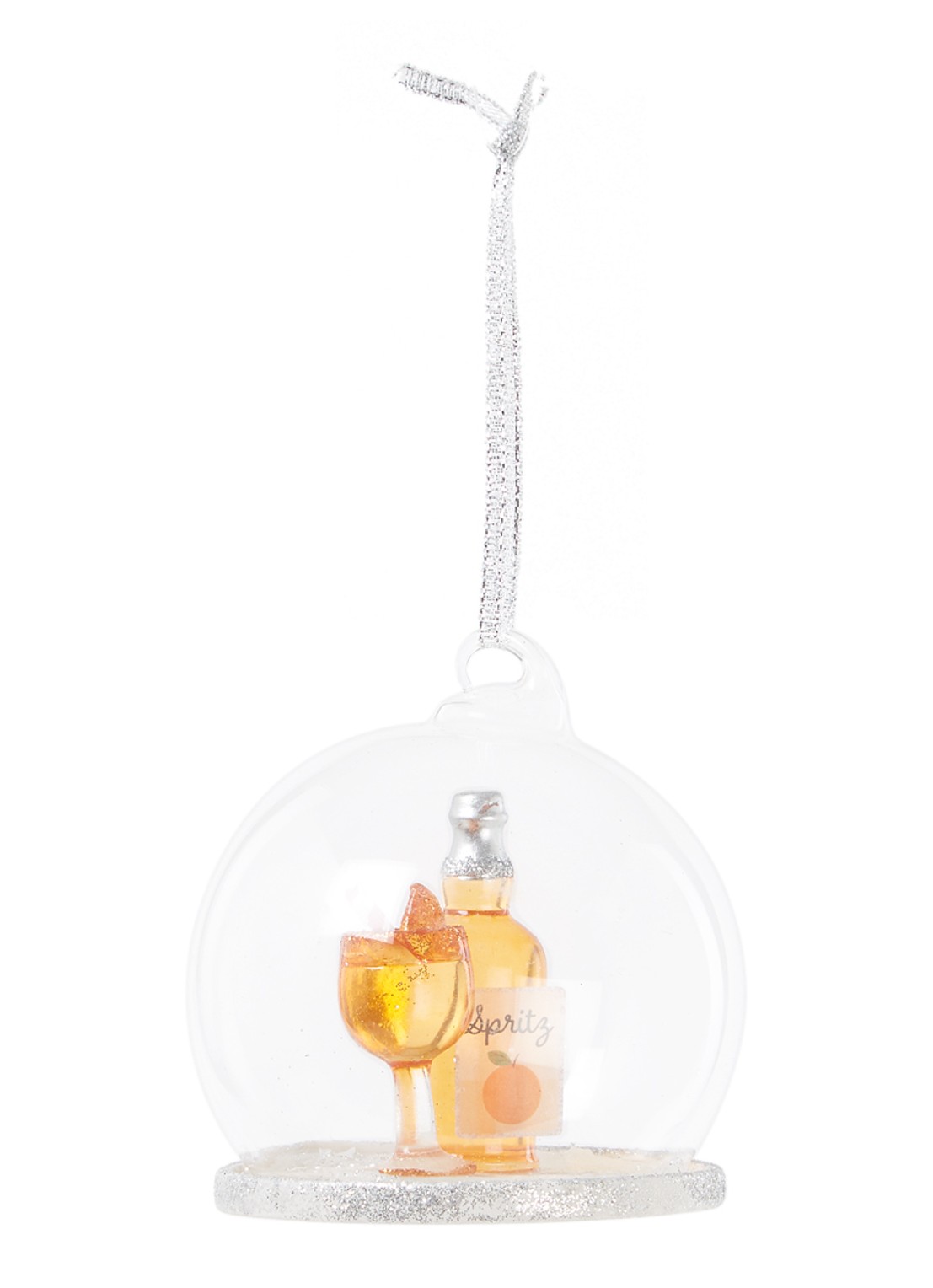 Sass & Belle Christmas Spritz Dome kersthanger - voorkant orange