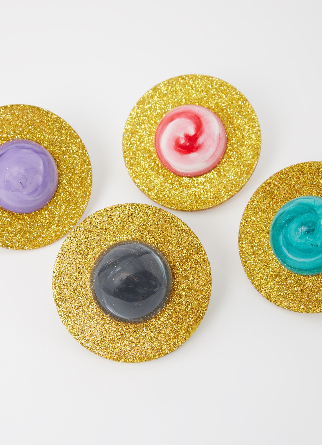 Sass & Belle Mini Planets kersthanger set van 4 - detail 3 multicolor