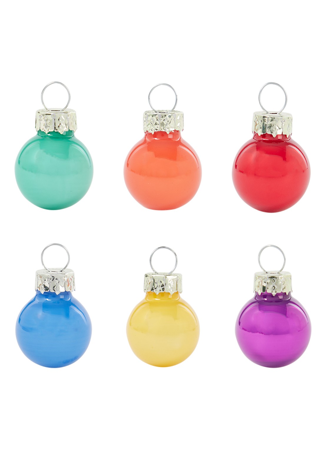 Sass & Belle Rainbow Mini Baubles set of 36 2 cm - voorkant multicolor