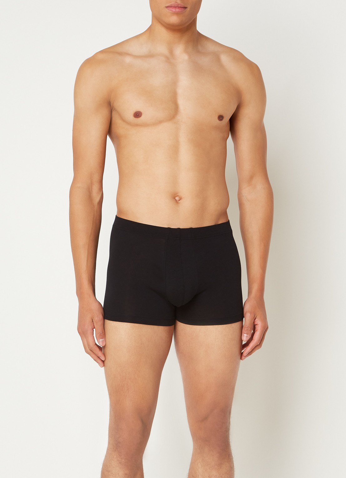 Schiesser Boxershorts in 3-pack - voorkant 2 zwart