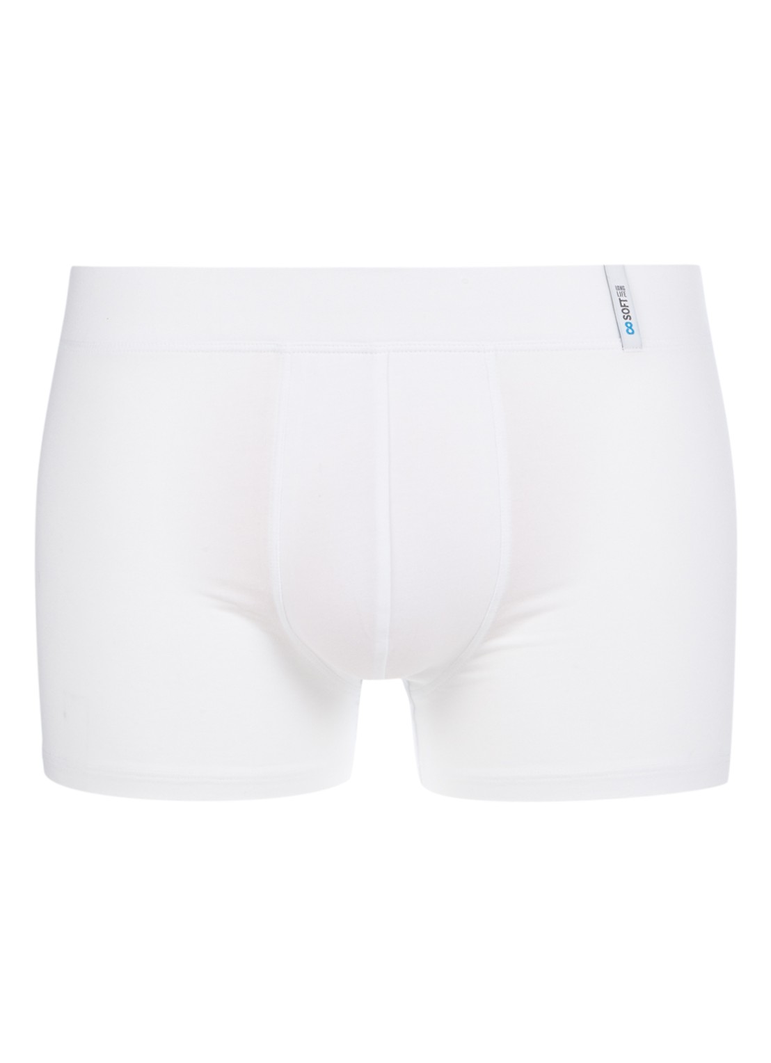 Schiesser Long Life Soft boxershort in uni  - voorkant 3 wit