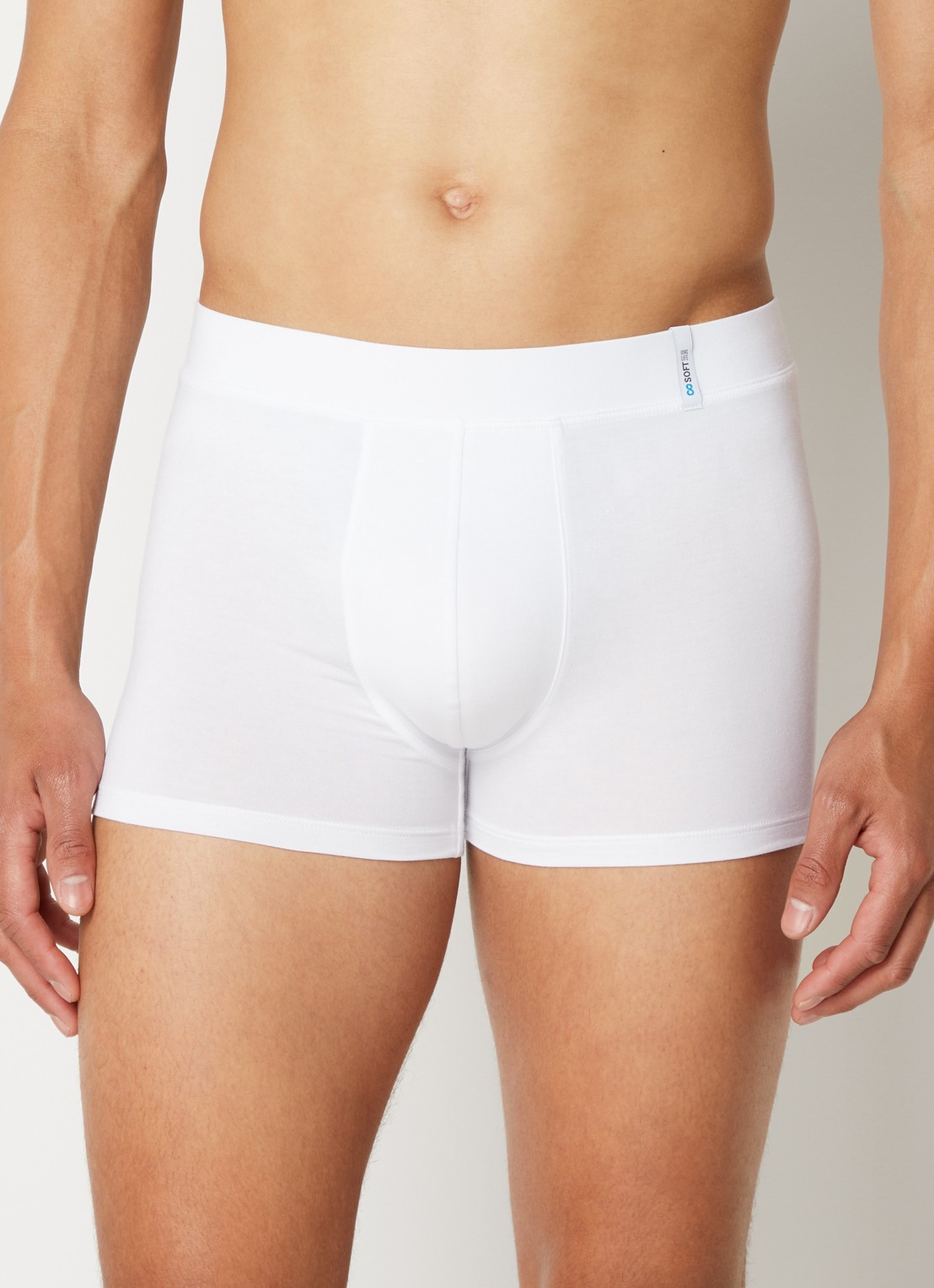 Schiesser Long Life Soft boxershort in uni  - detail 2 wit