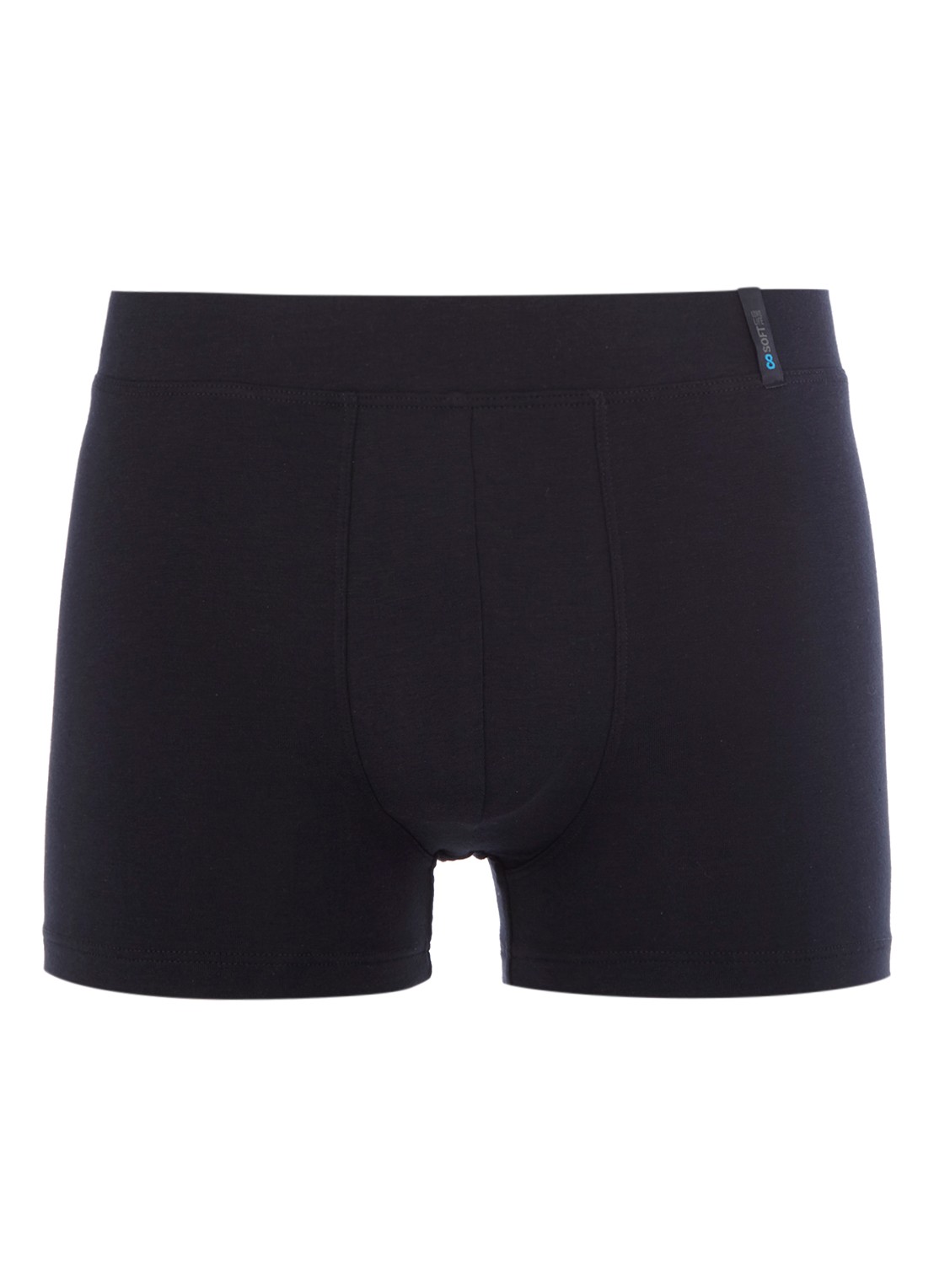Schiesser Long Life Soft boxershort in uni - voorkant 3 donkerblauw