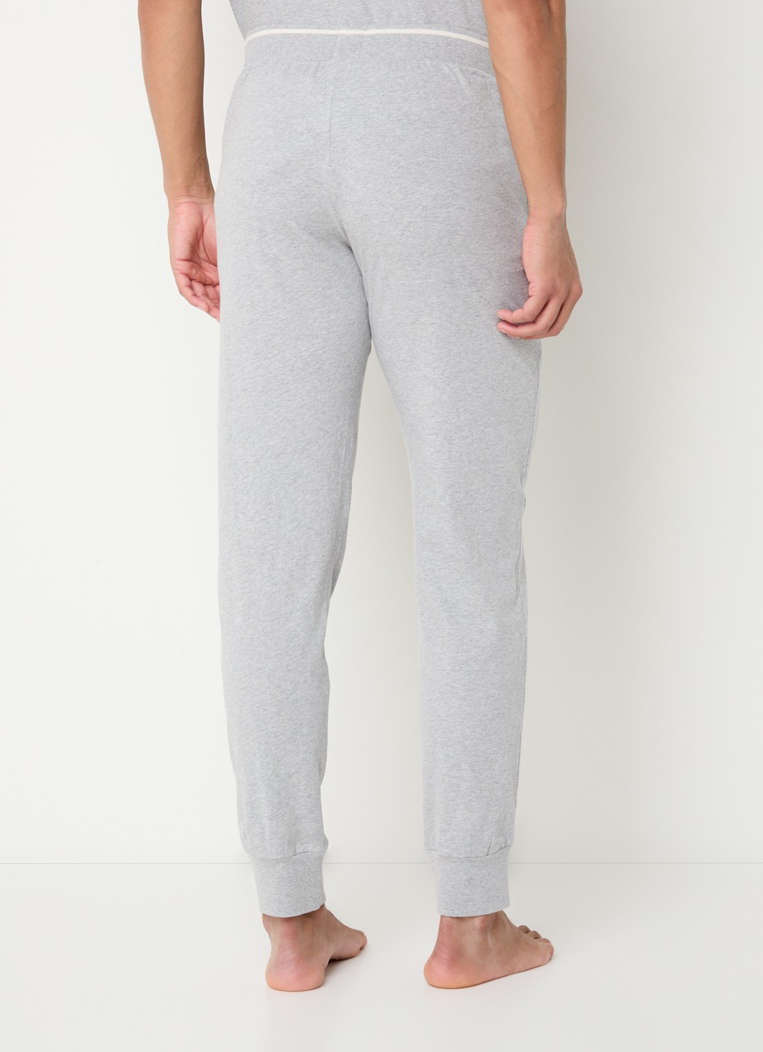 Schiesser Pyjamabroek met steekzakken - achterkant 3 grijsmele