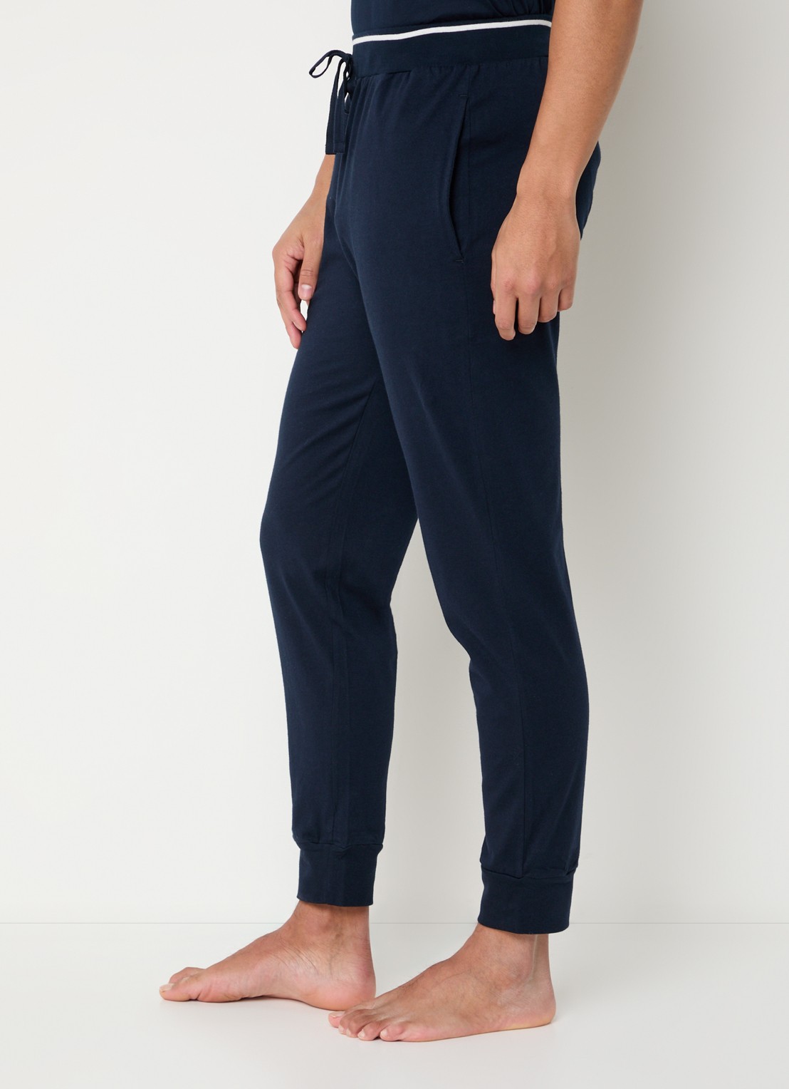 Schiesser Pyjamabroek met steekzakken - detail 5 donkerblauw