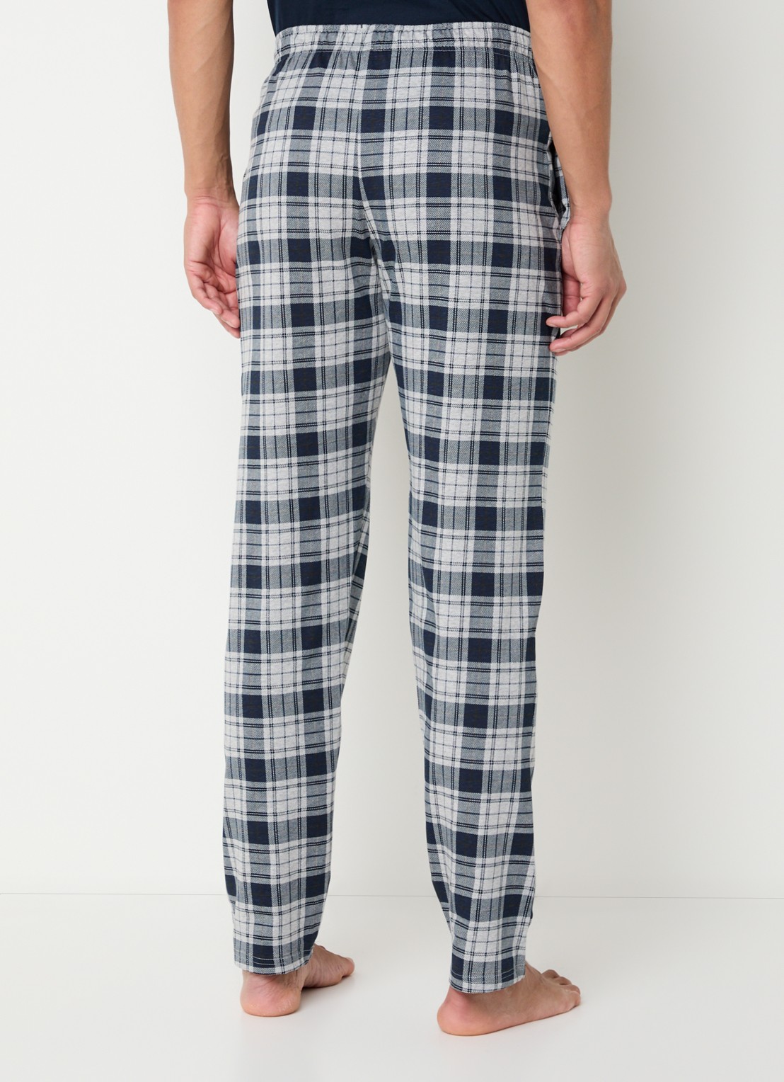 Schiesser Pyjamabroek met steekzakken - achterkant grijs
